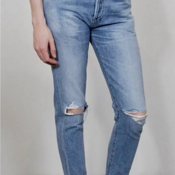 Citizens Of Humanity Light Blue Ankle Jeans - Picture 2 of 4